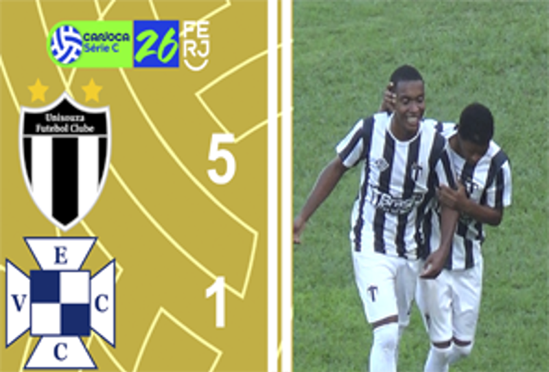 CARIOCA SÉRIE C 2026 - TAÇA WALDIR AMARAL - 8ª RODADA - UNI SOUZA 5X1 VERA CRUZ