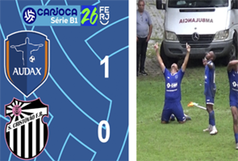 CARIOCA SÉRIE B1- TAÇA CORCOVADO - 7ª RODADA - AUDAX 1X0 SÃO CRISTOVÃO