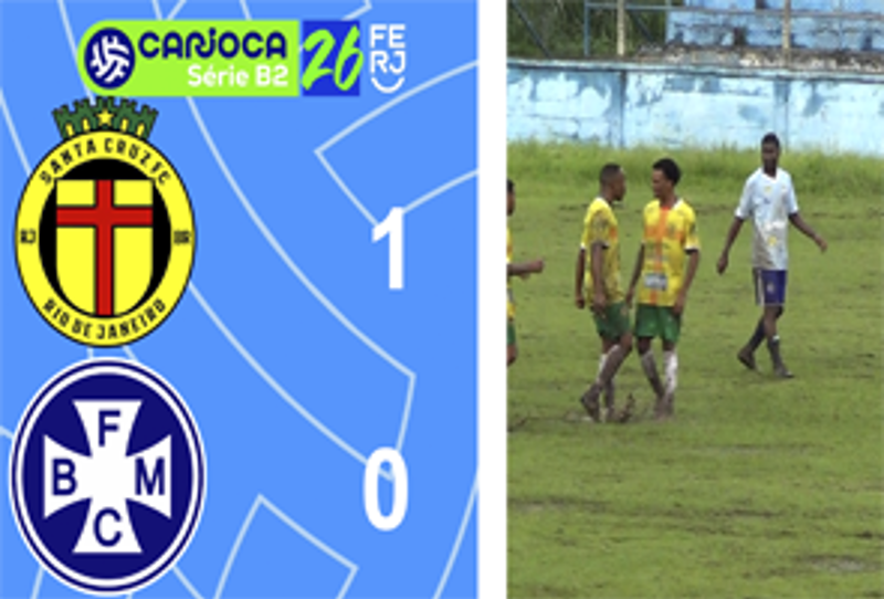CARIOCA SÉRIE B2- TAÇA MARACANÃ - 8ª RODADA - SANTA CRUZ 1X0 BARRA MANSA