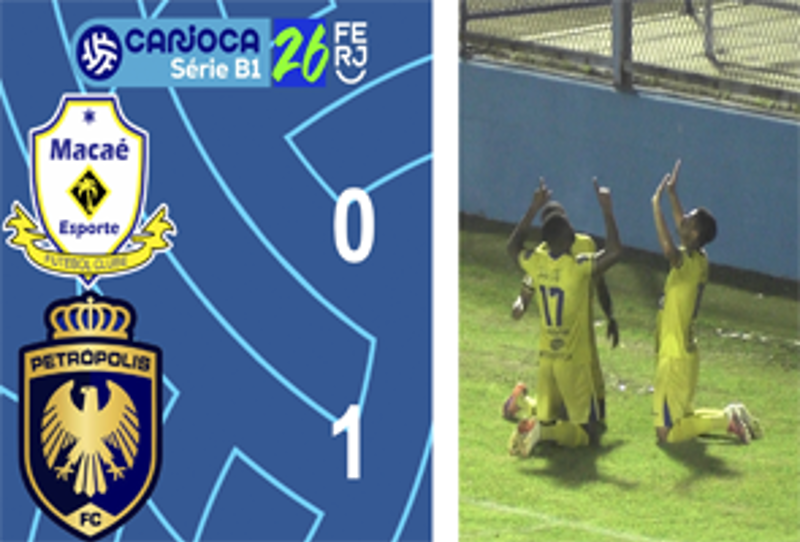 CARIOCA SÉRIE B1- TAÇA CORCOVADO - 7ª RODADA - MACAÉ 0X1 PETRÓPOLIS