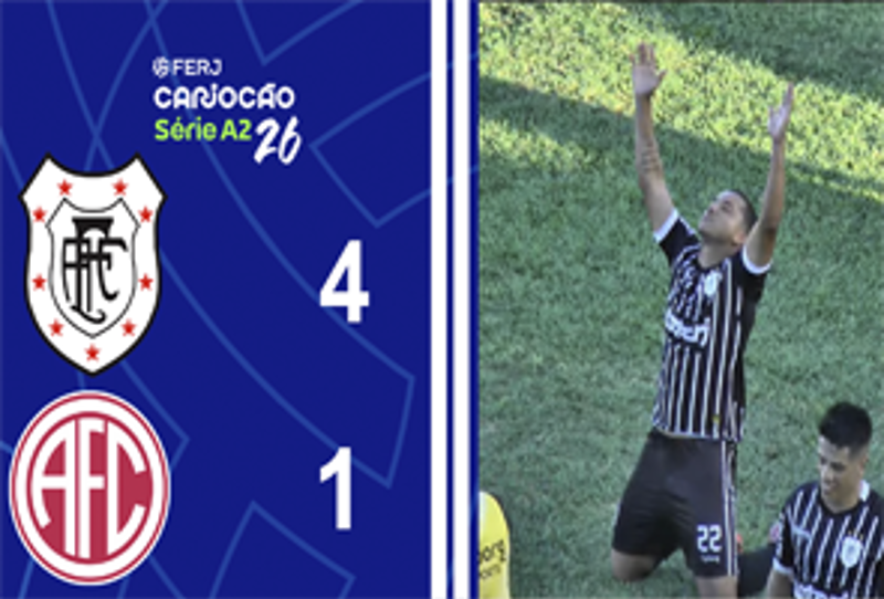 CARIOCA SÉRIE A2 - TAÇA SANTOS DUMOUNT - SEMIFINAL - JOGO DE VOLTA - AMERICANO 4X1 AMERICA