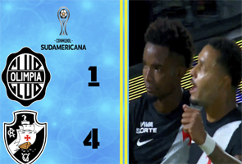 COPA SULAMERICANA 2026 - OITVAS  DE FINAL - JOGO DE VOLTA - OLIMPIA 1X4 VASCO