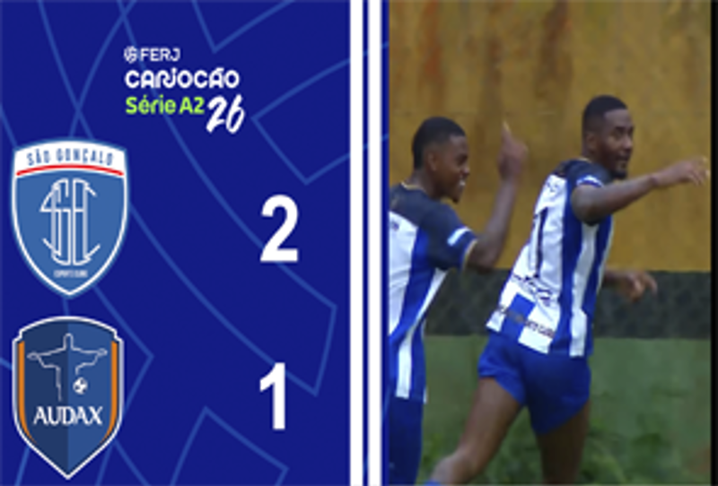 CARIOCA SÉRIE A2 - TAÇA SANTOS DUMOUNT - 11ª RODADA - SÃO GONÇALO 2X1 AUDAX