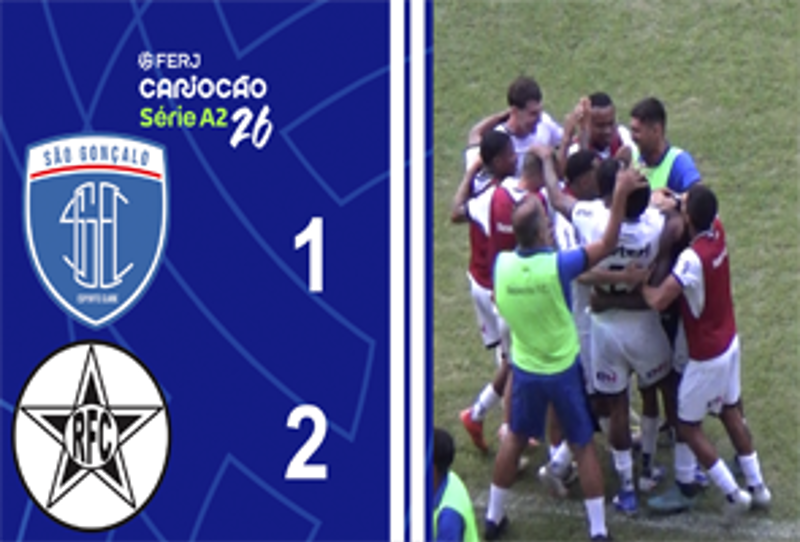 CARIOCA SÉRIE A2 - TAÇA SANTOS DUMOUNT - 4ª RODADA - SÃO GONÇALO 1X2 RESENDE