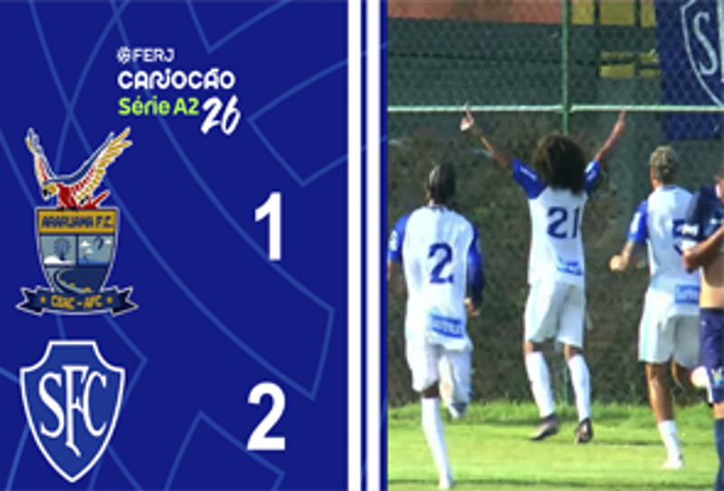 CARIOCA SÉRIE A2 - TAÇA SANTOS DUMOUNT - 1ª RODADA - ARARUAMA 1X2 SERRANO