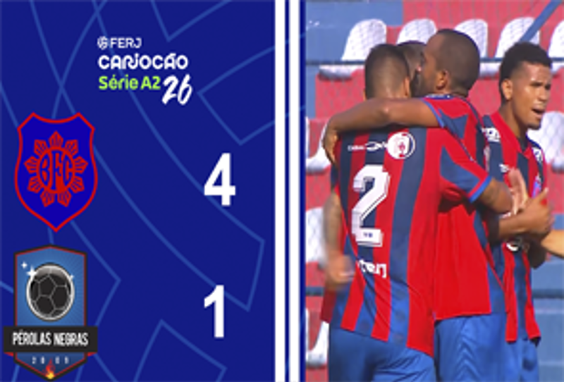 CARIOCA SÉRIE A2 - TAÇA SANTOS DUMOUNT - 6ª RODADA - BONSUCESSO 4X1 PEROLAS NEGRAS