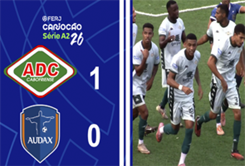 CARIOCA SÉRIE A2 - TAÇA SANTOS DUMOUNT - 6ª RODADA - CABOFRIENSE 1X0 AUDAX