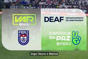 1ª Rodada - VASCO DA GAMA x MARICÁ - Checagem de um Possível Cartão Vermelho