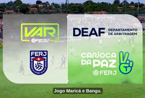 3ª Rodada - MARICÁ X BANGU - Revisão de um Possível Cartão Vermelho