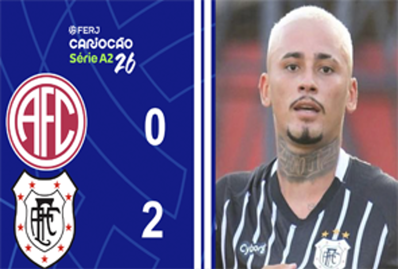 CARIOCA SÉRIE A2 - TAÇA SANTOS DUMOUNT - 1ª RODADA - AMERICA 0X2 AMERICANO