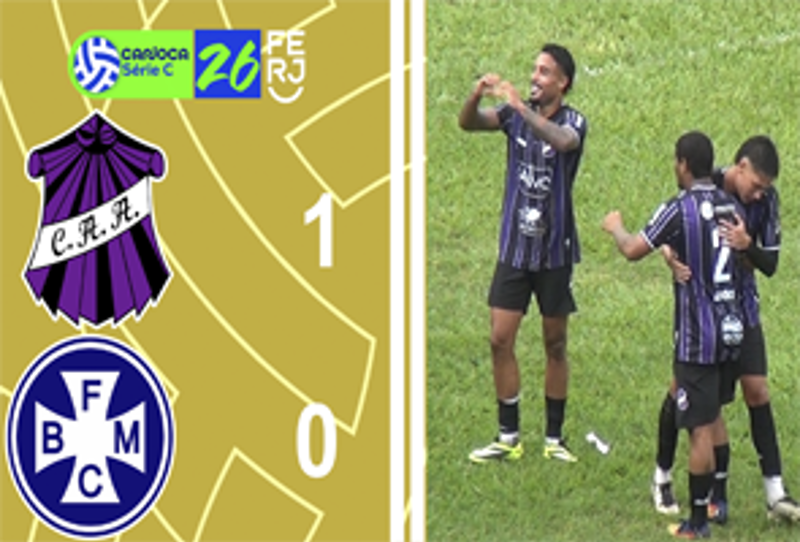 CARIOCA SÉRIE C - TAÇA WALDIR AMARAL - 1ª RODADA - CAMPOS 1X0 BARRA MANSA