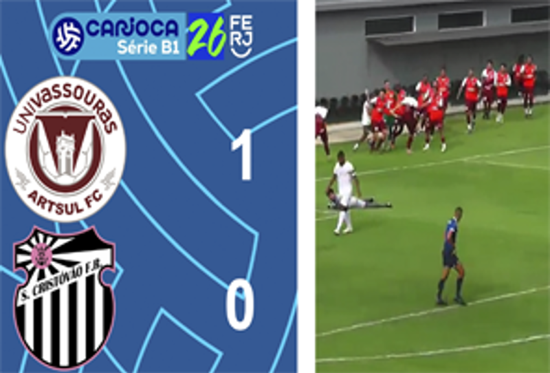 CARIOCA SÉRIE B1- TAÇA CORCOVADO - 9ª RODADA - UNIVASSOURAS ARTSUL 1X0 SÃO CRISTOVÃO