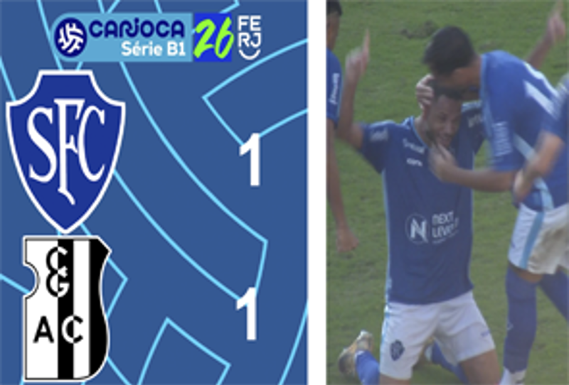 CARIOCA SÉRIE B1- TAÇA CORCOVADO - 4ª RODADA - SERRANO 1X1 CAMPO GRANDE