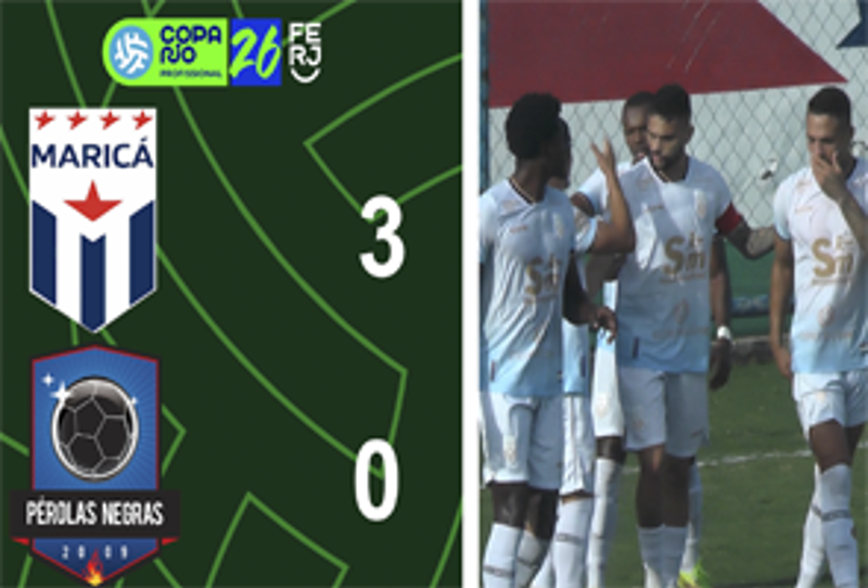 COPA RIO PROFISSIONAL - 2ª FASE - JOGO DE VOLTA - MARICÁ 3X0 PÉROLAS NEGRAS
