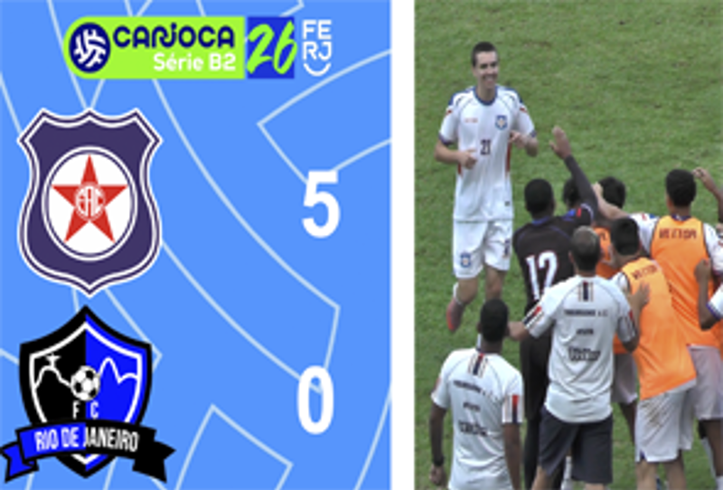 CARIOCA SÉRIE B2- TAÇA MARACANÃ - 9ª RODADA - FRIBURGUENSE 5X0 RIO DE JANEIRO