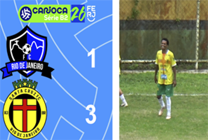 CARIOCA SÉRIE B2- TAÇA MARACANÃ - 4ª RODADA - RIO DE JANEIRO 1X3 SANTA CRUZ