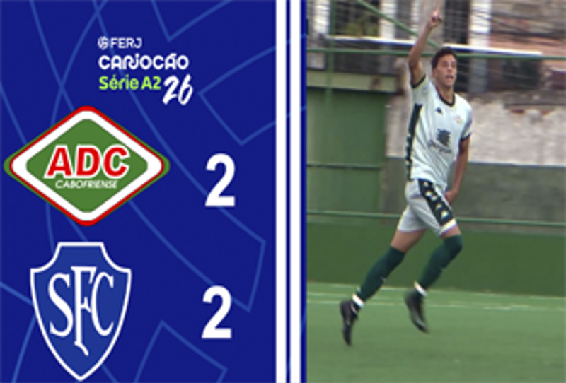 CARIOCA SÉRIE A2 - TAÇA SANTOS DUMOUNT - 4ª RODADA - CABOFRIENSE 2X2 SERRANO