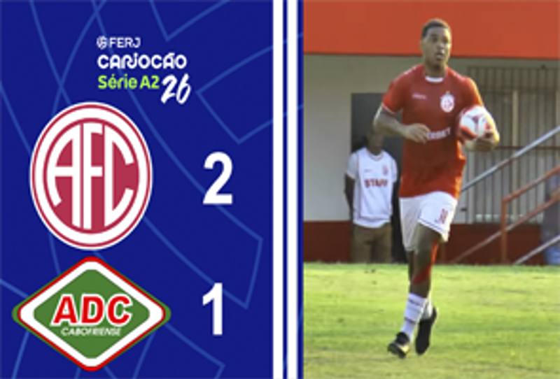 CARIOCA SÉRIE A2 - TAÇA SANTOS DUMOUNT - 7ª RODADA - AMERICA 2X1 CABOFRIENSE