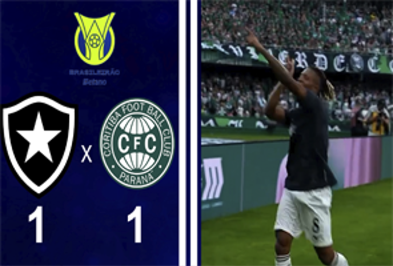 BRASILEIRO SÉRIE A 2026 - 30ª RODADA - CORITIBA 1X1 BOTAFOGO
