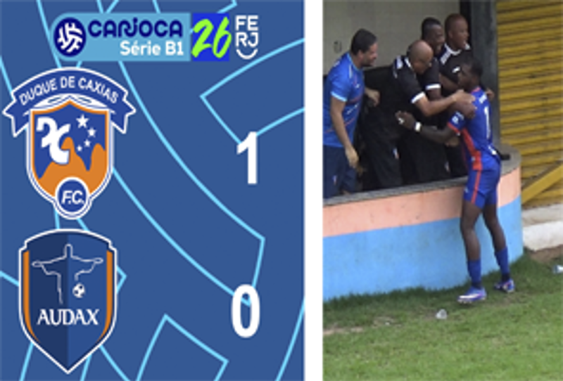 CARIOCA SÉRIE B1- TAÇA CORCOVADO - 6ª RODADA - DUQUE DE CAXIAS 1X0 AUDAX