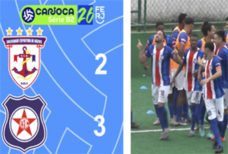 CARIOCA SÉRIE B2- TAÇA MARACANÃ - 8ª RODADA - BÚZIOS 2X3 FRIBURGUENSE