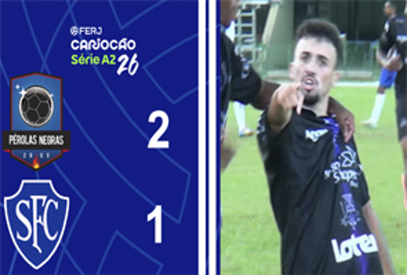 CARIOCA SÉRIE A2 - TAÇA SANTOS DUMOUNT - 7ª RODADA - PEROLAS NEGRAS 2X1 SERRANO