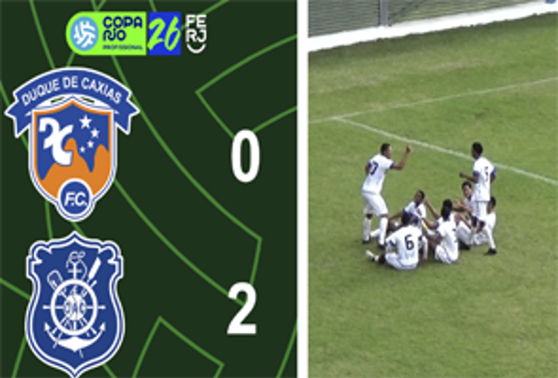 COPA RIO PROFISSIONAL - 1ª FASE - JOGO DE IDA - DUQUE DE CAXIAS 0X2 OLARIA
