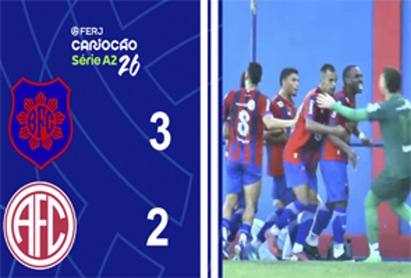 CARIOCA SÉRIE A2 - TAÇA SANTOS DUMOUNT - 10ª RODADA - BONSUCESSO 3X2 AMERICA