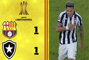 LIBERTADORES 2026 - 3ª FASE - JOGO DE IDA - BARCELONA DE GUAYAQUIL 1X1 BOTAFOGO