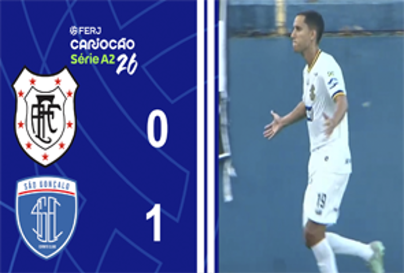 CARIOCA SÉRIE A2 - TAÇA SANTOS DUMOUNT - 2ª RODADA - AMERICANO 0X1 SÃO GONÇALO
