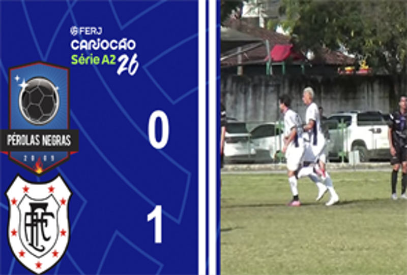 CARIOCA SÉRIE A2 - TAÇA SANTOS DUMOUNT - 9ª RODADA - PÉROLAS NEGRAS 0X1 AMERICANO