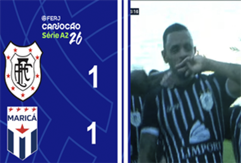 CARIOCA SÉRIE A2 - TAÇA SANTOS DUMOUNT - 10ª RODADA - AMERICANO 1X1 MARICÁ