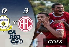 Macaé 0x3 America - 2ª Rodada - Taça Santos Dumont 2022