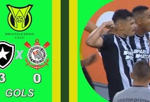 Botafogo 3x0 Corinthians - 5ª Rodada - Brasileiro Serie a 2023