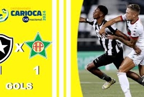 Botafogo 1x1 Portguesa - Cariocão 2024 - Taça Guanabara - 5ª Rodada