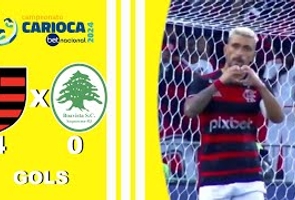 Flamengo 4x0 Boavista - Cariocão 2024 - Taça Guanabara - 9ª Rodada