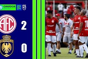 America 2x0 Petrópolis - Carioca Série A2 - Taça Santos Dumont - 1ªrodada